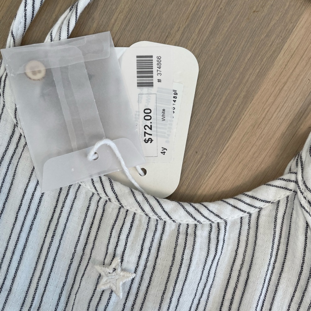 Tocoto vintage girls striped jumper